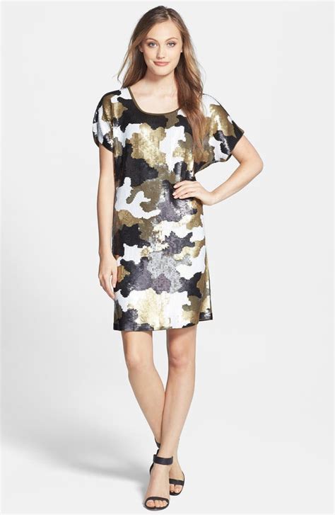 michael kors camo black and ivy dress|michael kors long dresses.